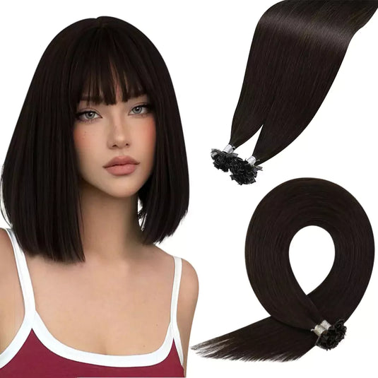 virgin ktip keratin hair extensions darkest brown