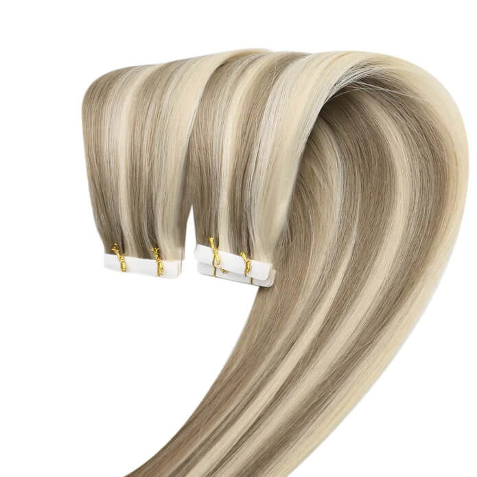 Load image into Gallery viewer, Hair extensions with injection tape-how long do hair extensions last-hair extensions before and after-types of hair extensions-20 inch hair extensions-16 inch hair extensions-thin hair extensions before and after
