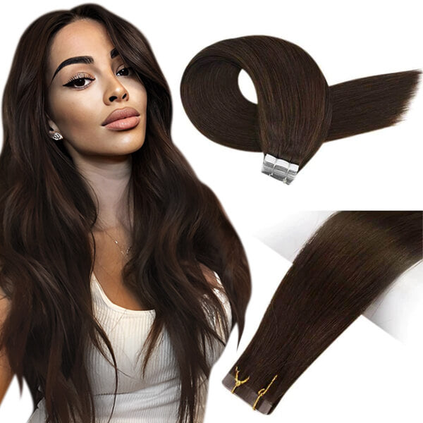 Load image into Gallery viewer, Invisible Tape in Hair Extensions-invisible hair extensions for thin hair-hair extensions cost-long hair extensions-long hair extensions-22 inch hair extensions
