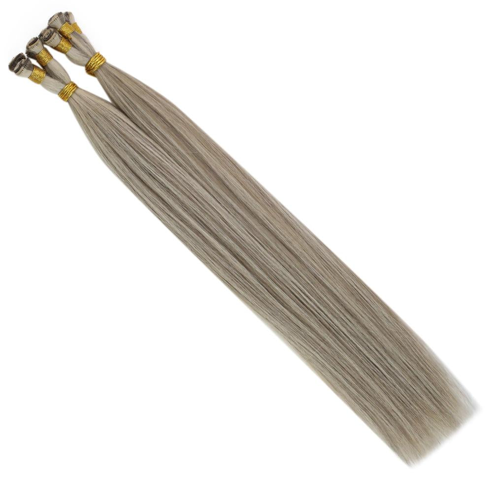 hair extensions,hand tied hair extensions,blonde hair extensions,weft hair extensions