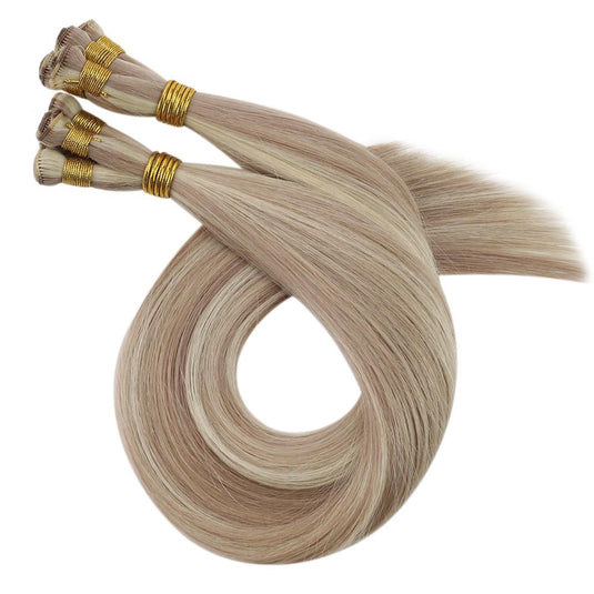 hand-tied hair extensions,human hair extensions,moresoo hair