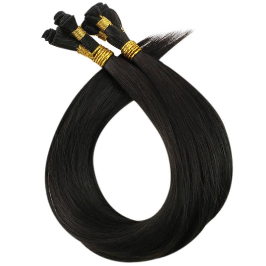 hand-tied hair extensions,human hair extensions,moresoo hair,human hair weft