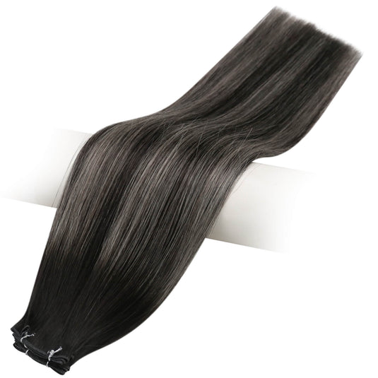 16 inch weft hair weave extensions-permanent hair extensions-best hair extensions for fine hair