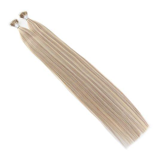 [Sale]Moresoo Nano Ring Pre Bonded Human Hair Extensions 50g Highlight Color(#P18/613)