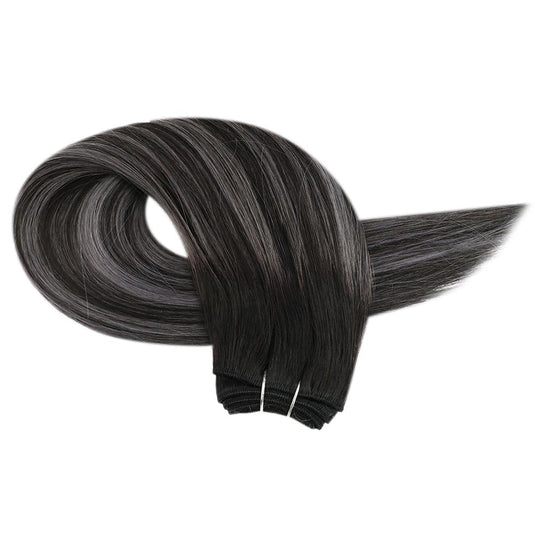 gray human hair bundles