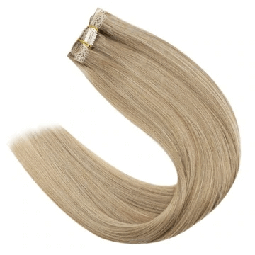 Load image into Gallery viewer, Straight Clip In Hair Extension Blonde Color
