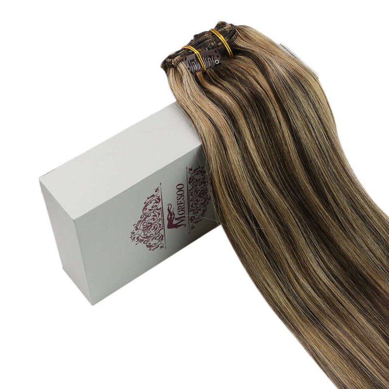 Load image into Gallery viewer, premium 18-inch clip-in hair extensions
