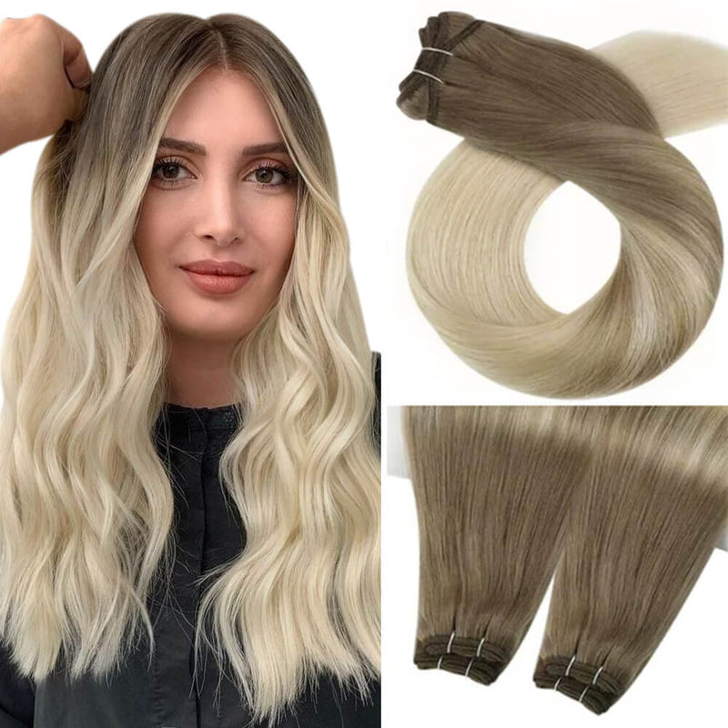 Load image into Gallery viewer, sew in weft hair extensions-best hair extensions for fine hair-hair extensions for short hair-invisible hair extensions for thin hair
