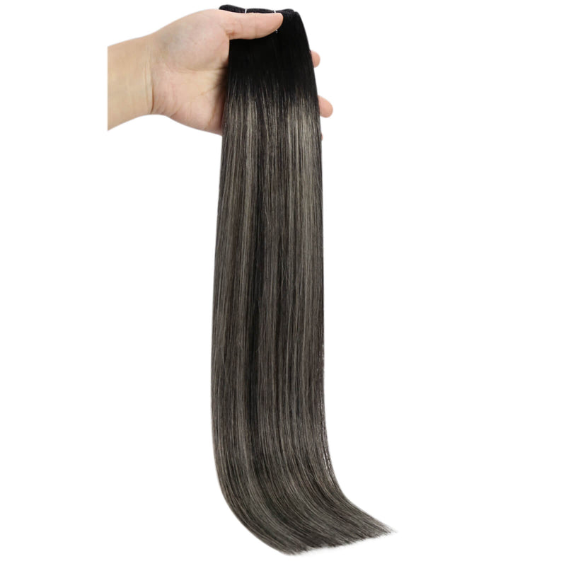 Load image into Gallery viewer, virgin bundles sew in weft human hair-16 inch hair extensions-thin hair extensions before and after-different types of hair extensions-permanent hair extensions
