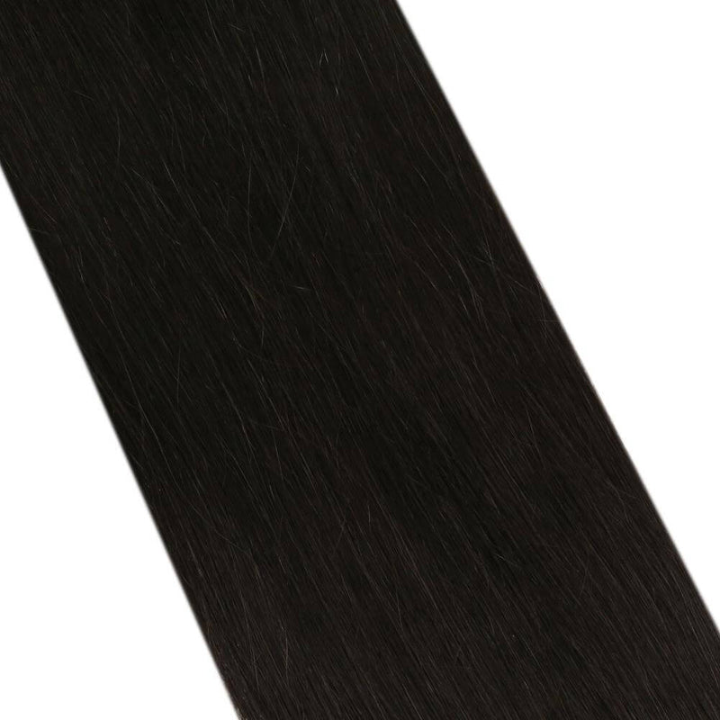 Load image into Gallery viewer, jet black invisible tape in extensions, high-quality jet black hair extensions, 14-inch jet black tape in extensions, salon-quality jet black hair extensions, 16-inch jet black hair tape in, smooth jet black extensions, durable jet black tape in, 18-inch jet black hair extensions
