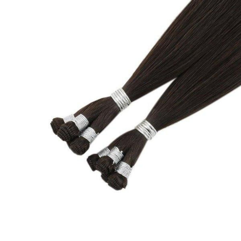 Load image into Gallery viewer, hand tied weft bundles,moresoo hair extensions,human hair extensions,hand tied hair,sew in weft
