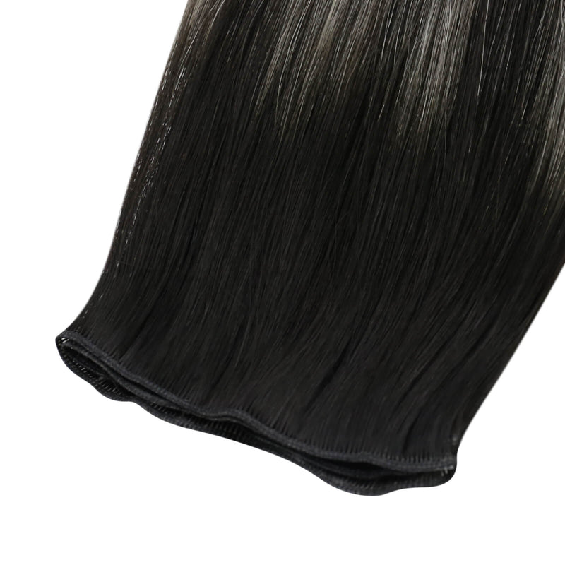 Load image into Gallery viewer, invisible weft hair bundles human hair-natural hair extensions-hair extensions on very short hair
