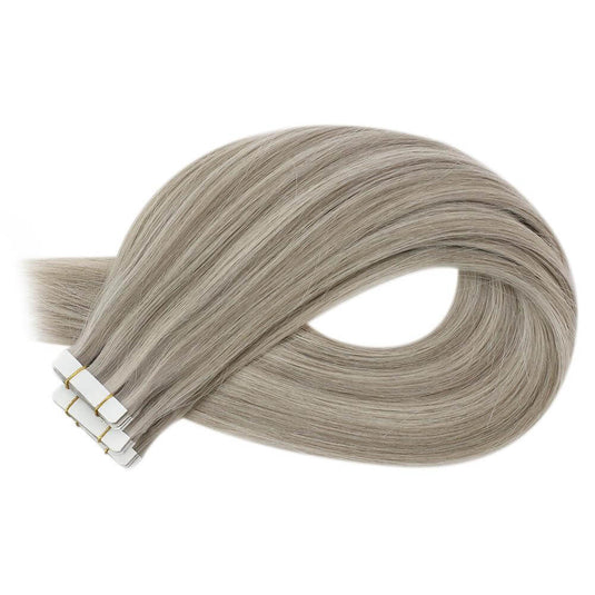 virgin hair tape in human hair