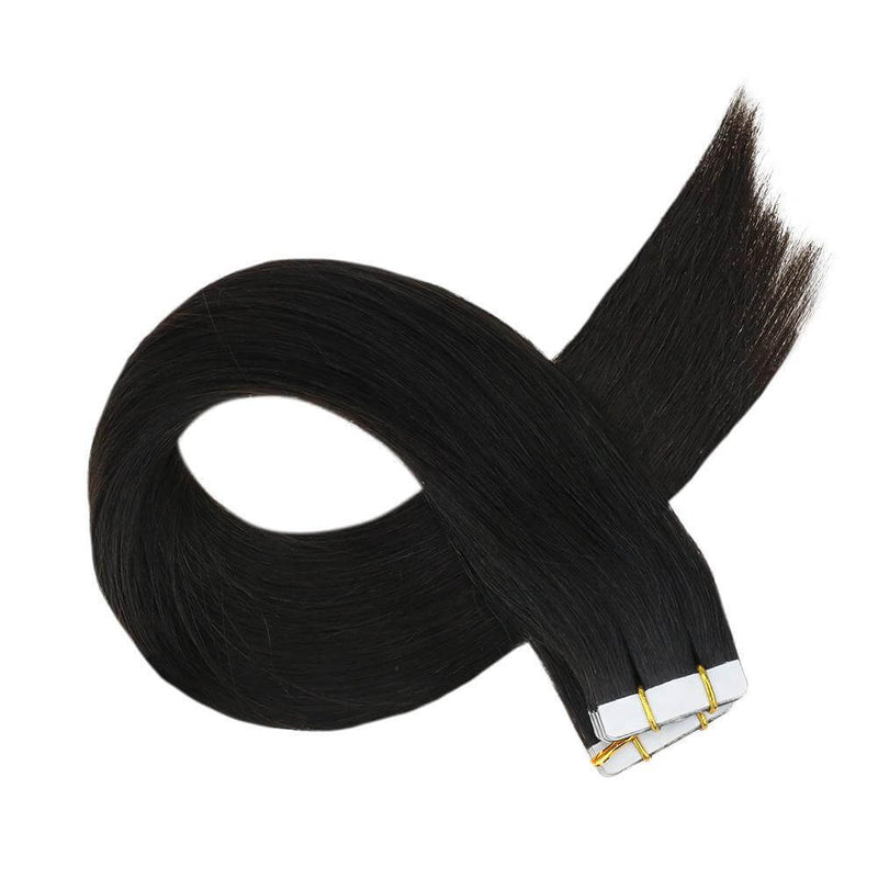 Load image into Gallery viewer, off black tape in straight hair-great lengths hair extensions-18 inch hair extensions-what are hair extensions-hair extensions length-professional hair extensions
