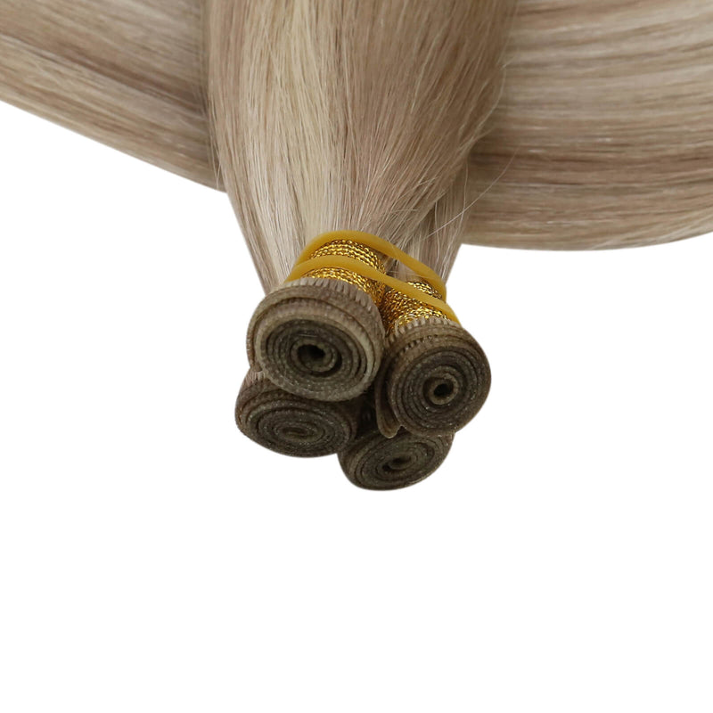 Load image into Gallery viewer, human hair weft bundles-long hair extensions-22 inch hair extensions-24 inch hair extensions-14 inch hair extensions-real human hair extensions-how do hair extensions work-extensions for thin hair-blonde hair extensions-best extensions for thin hair-babe hair extensions-extensions for short hair-how to braid in hair extensions
