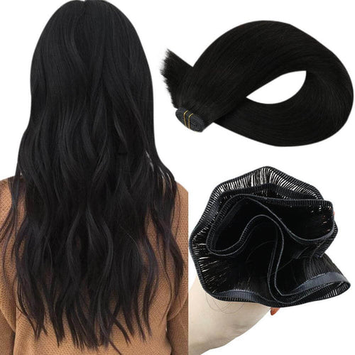 real virgin hair weft 1b hair color  human hair extensions sew in hair extensions  hair pieces  best hair extensions


