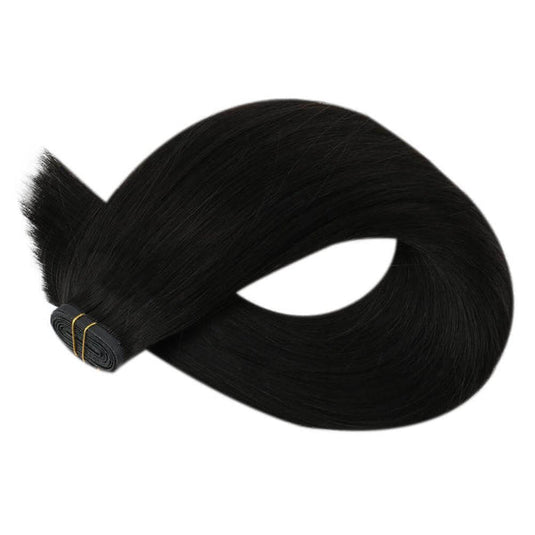 real human hair weft-permanent hair extensions-best hair extensions for fine hair-hair extensions for short hair-invisible hair extensions for thin hair