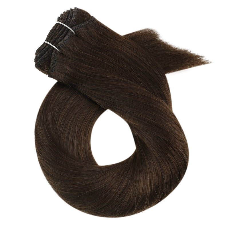 Load image into Gallery viewer, chocolate brown virgin weft bundles-human hair bundles-human hair extensions-human hair-real human hair extensions-what is virgin hair

